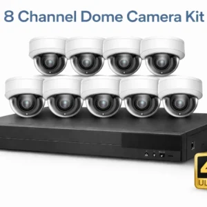 8 Channel 4K Dome Camera Kit