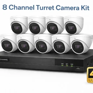 8 Channel 4K Turret Camera Kit