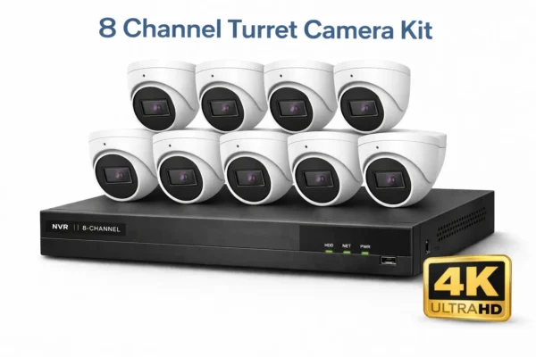 8 Channel 4K Turret Camera Kit