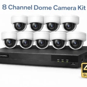8 Channel 4mp Dome Camera Kit