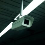 CCTV camera placement guide - security camera mounted at correct height and angle