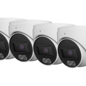Titanium 4MP turret PoE security cameras – 4-pack